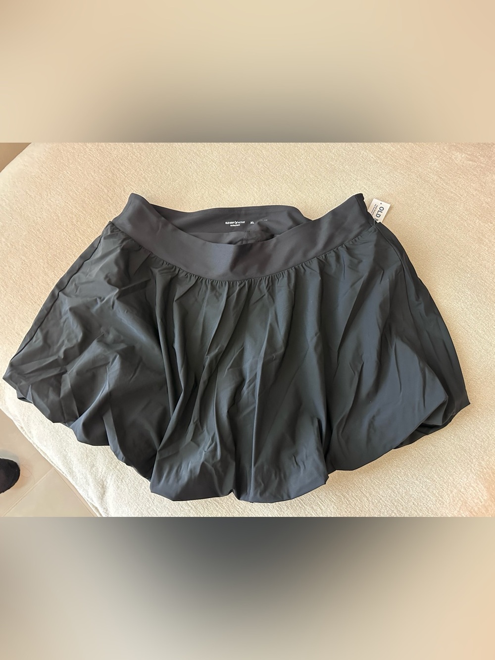 Old Navy Black Skater Skirt with Smooth Waistband
